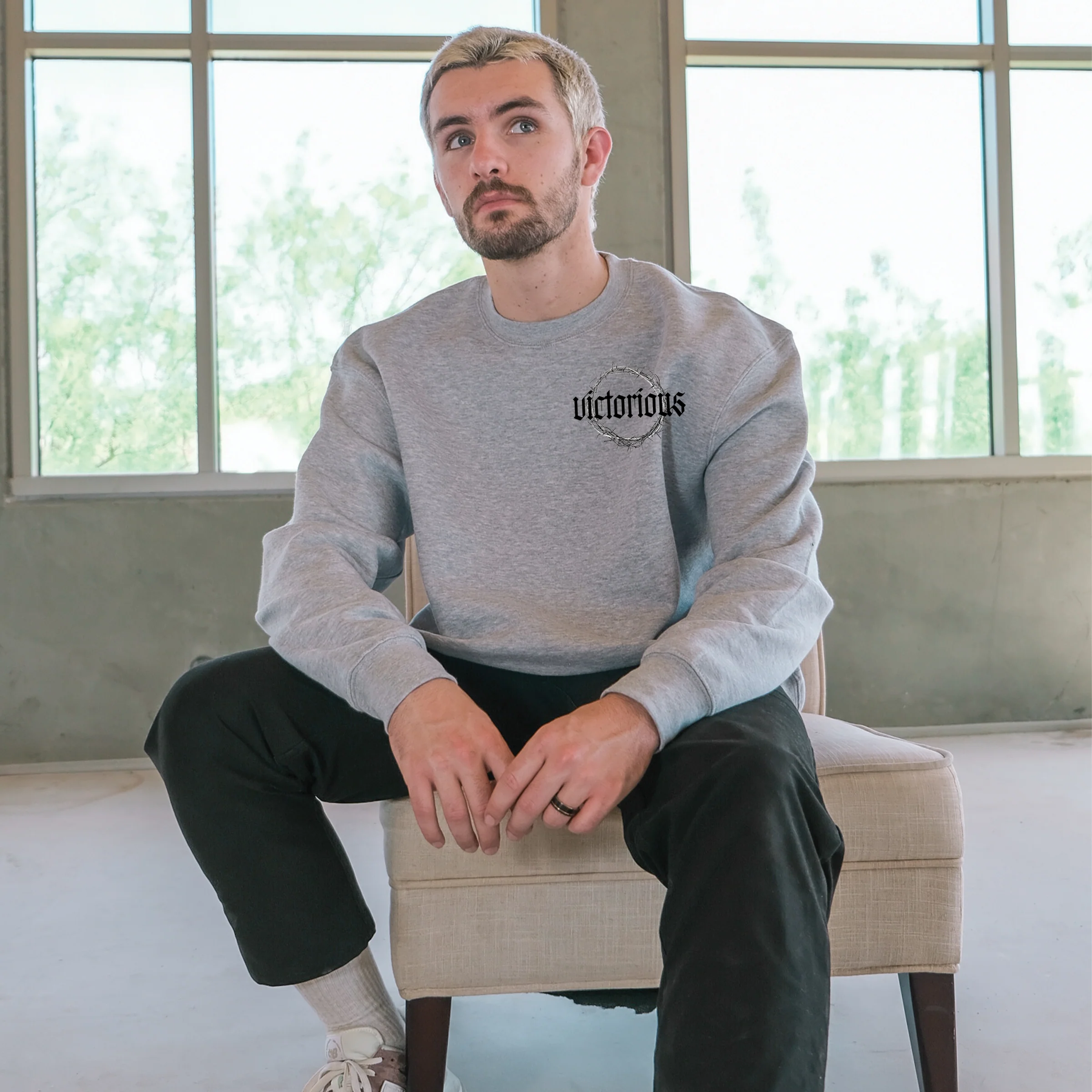 Death Could Not Hold You Crewneck Sweatshirt - Image 3